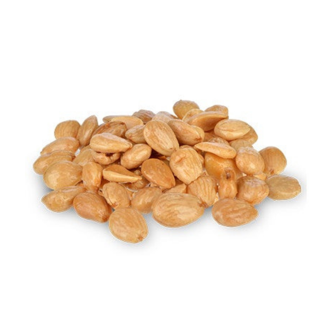 Spanish Marcona almonds, lightly fried and salted. Known for their round shape and buttery flavor. Perfect for tapas, snacking, or charcuterie boards.
