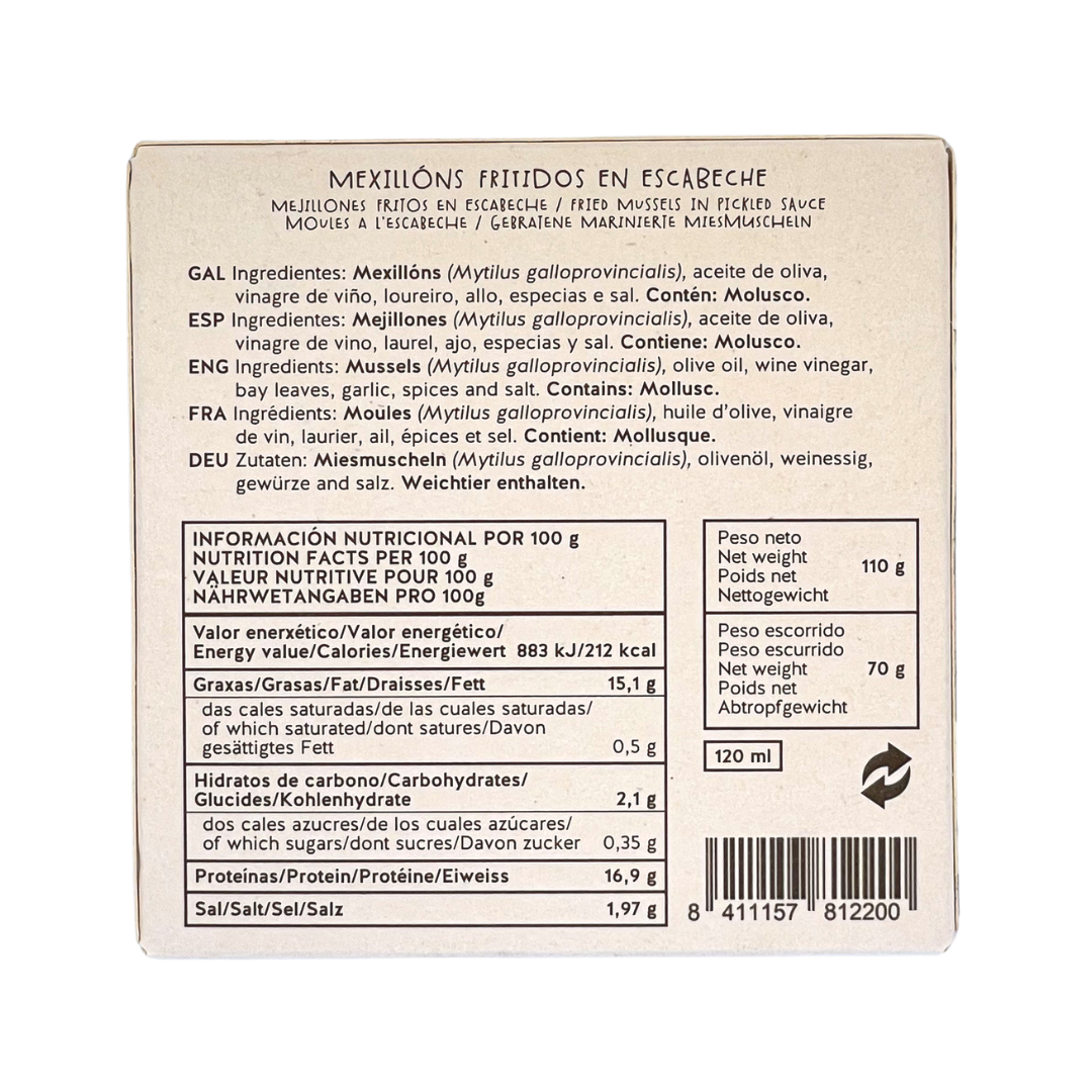 AR DE ARTE Fried Mussels in Escabeche Sauce