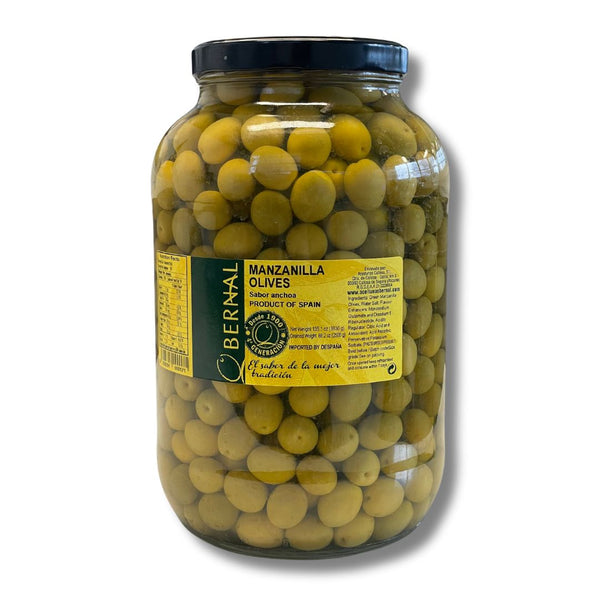 ワビサビダンゴ Bernal Manzanilla Olives Anchovy Flavor With Pit (Gallon