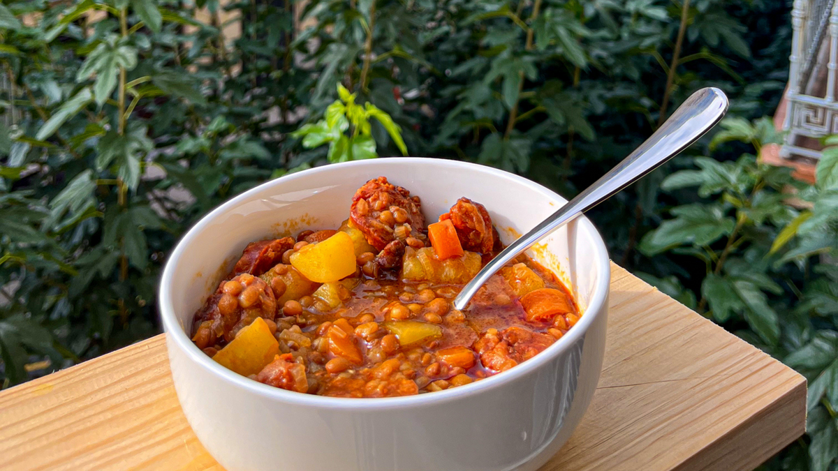 RECIPE Lentils with Chorizo Despaña Brand Foods