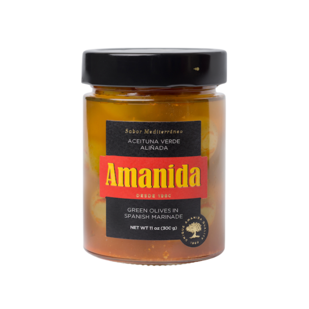 Amanida Pitted Green Olives in Spanish Marinade