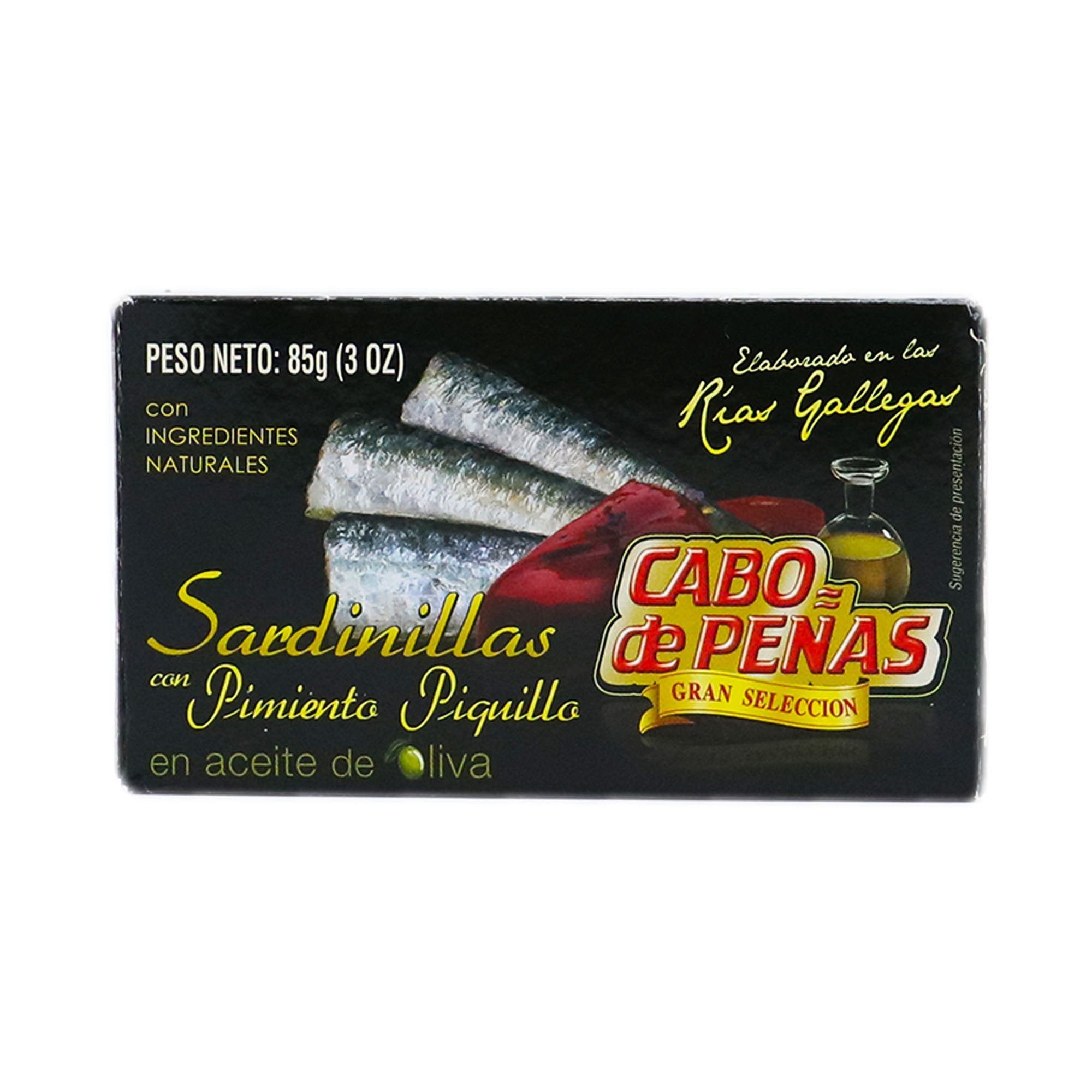 CABO DE PEÑAS Small Sardines in Olive Oil with Piquillo Peppers