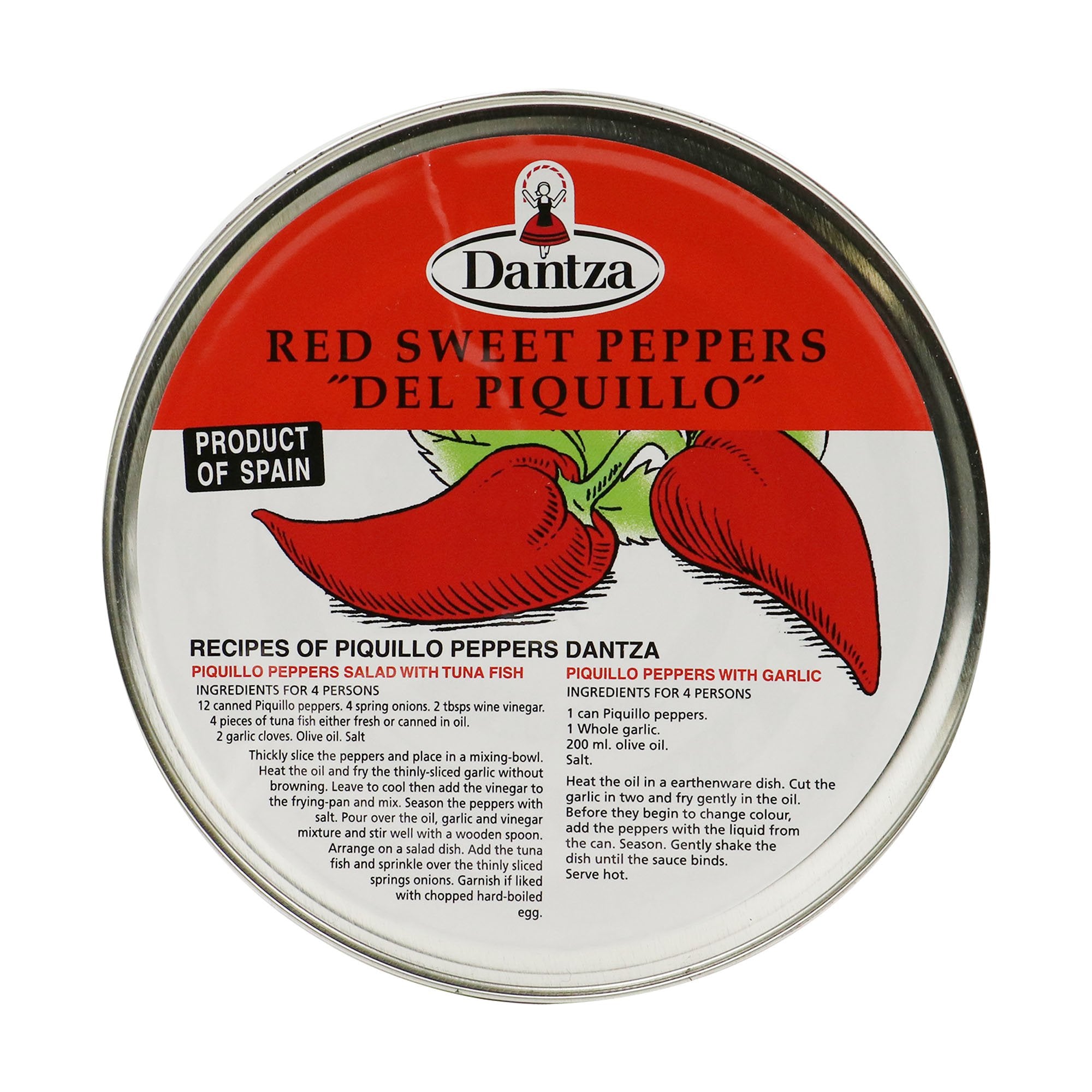 DANTZA Whole Piquillo Peppers (PDO)