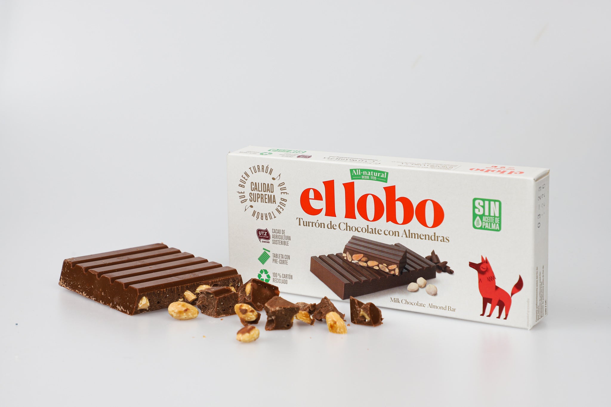 EL LOBO Dark Chocolate Almond Bar